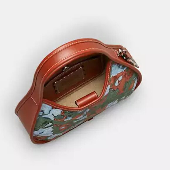 Coach Ergo Bag Upcrushed Upcrafted Camo Leather Coachtopia Shoulder CP404 Green - Picture 8 of 10